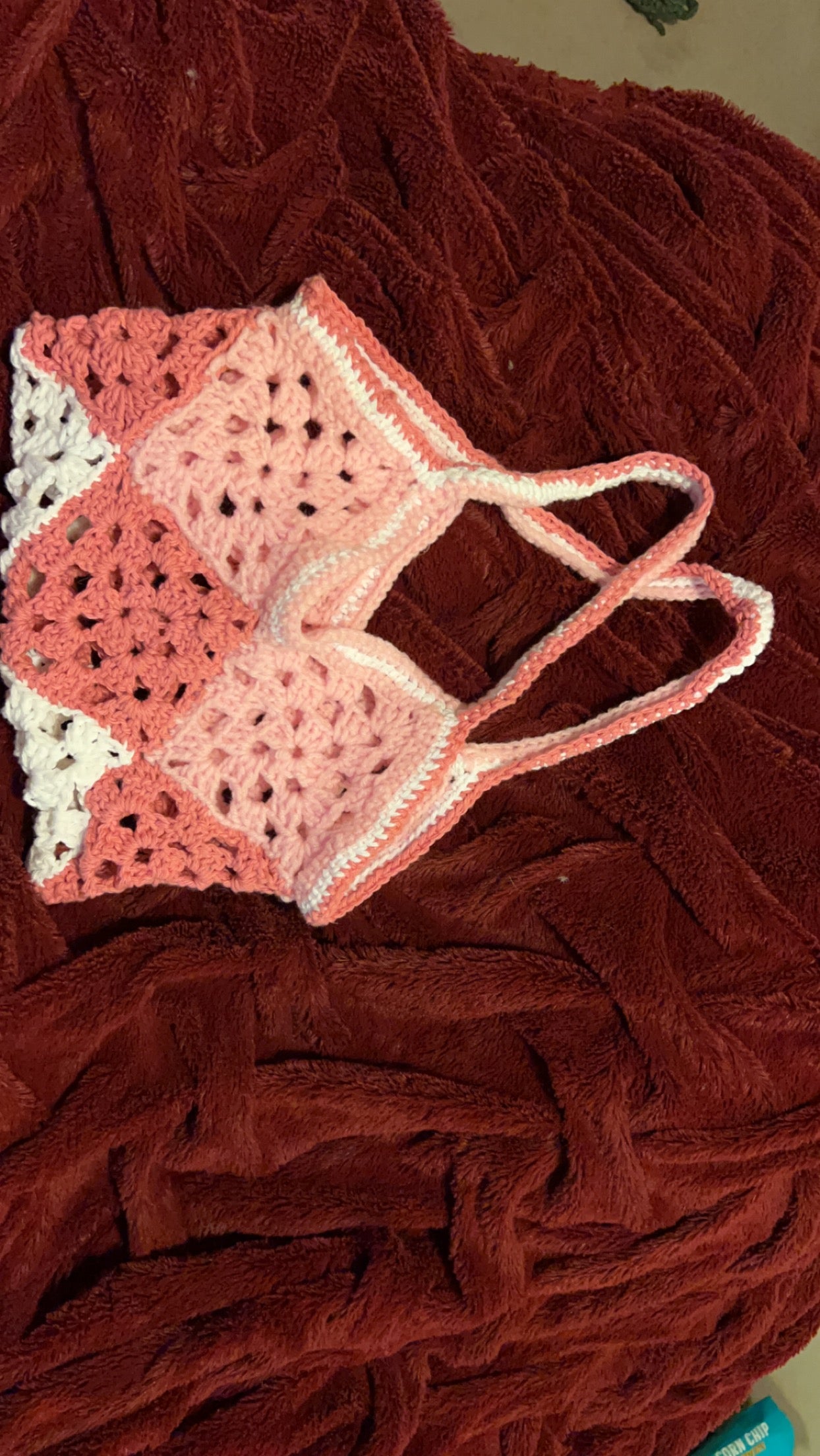 Crochet purse