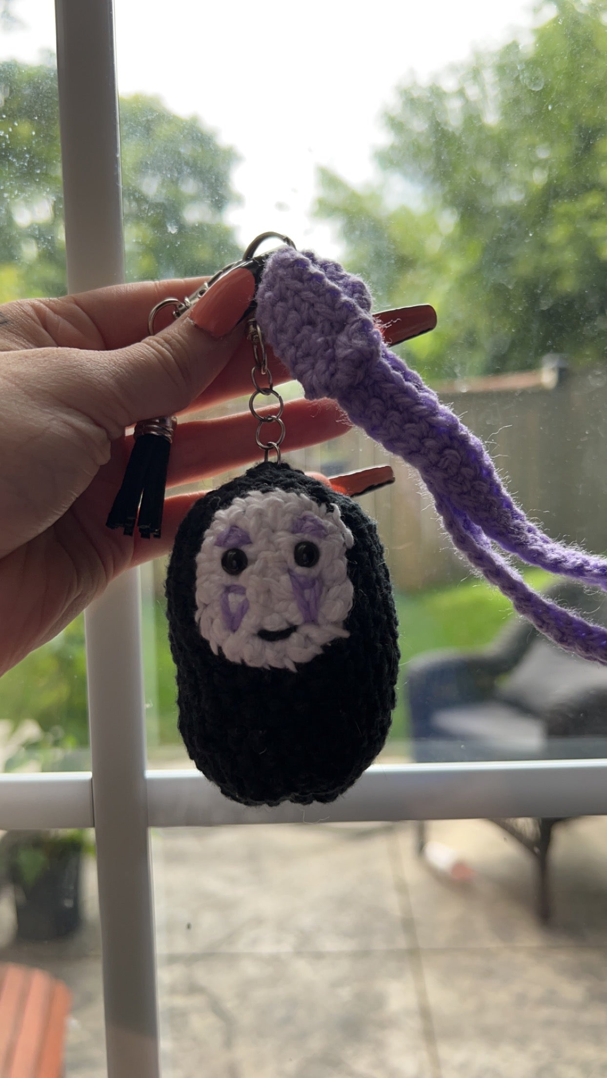Custom crochet keychain