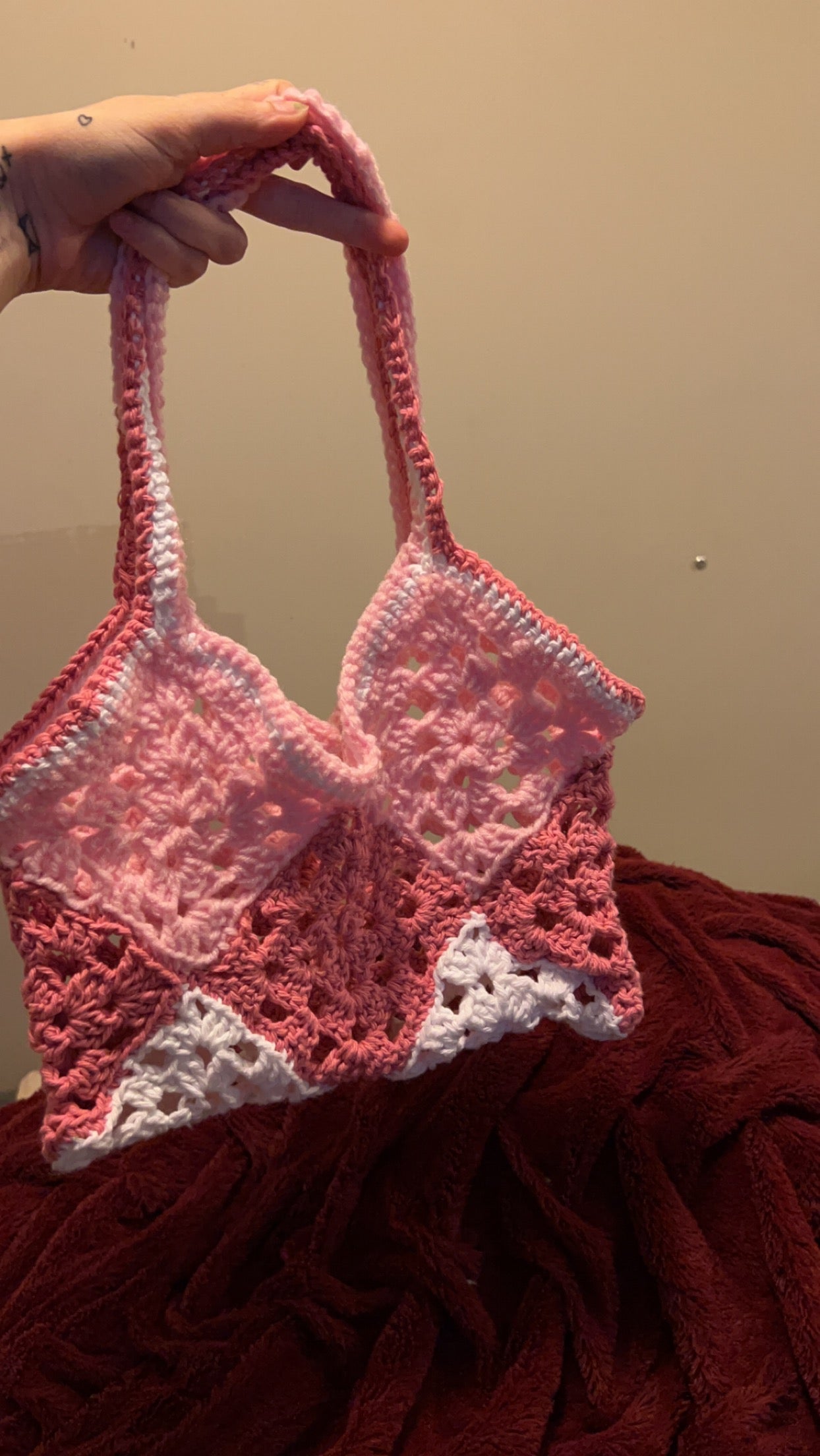 Crochet purse