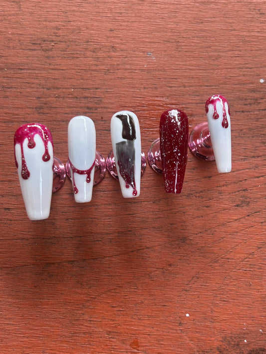 Custom gel press on nails