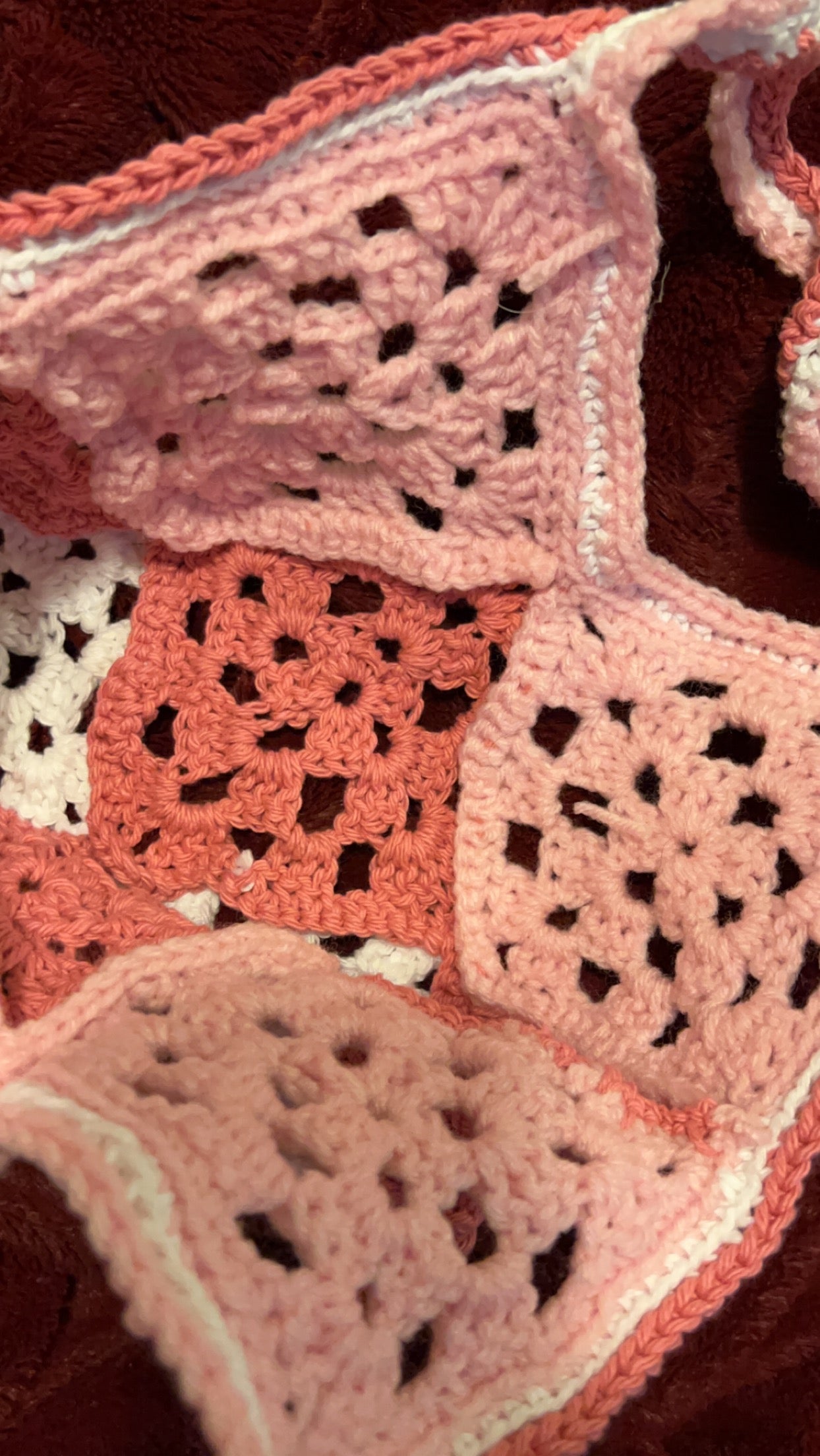 Crochet purse
