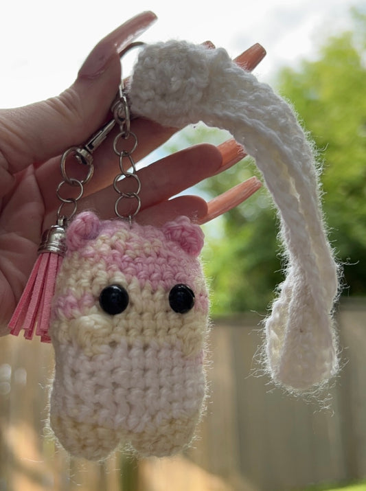 Custom crochet keychain